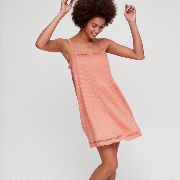 WILFRED ARITZIA | Leone Dress | Size Small | Coral - Picture 1 of 4